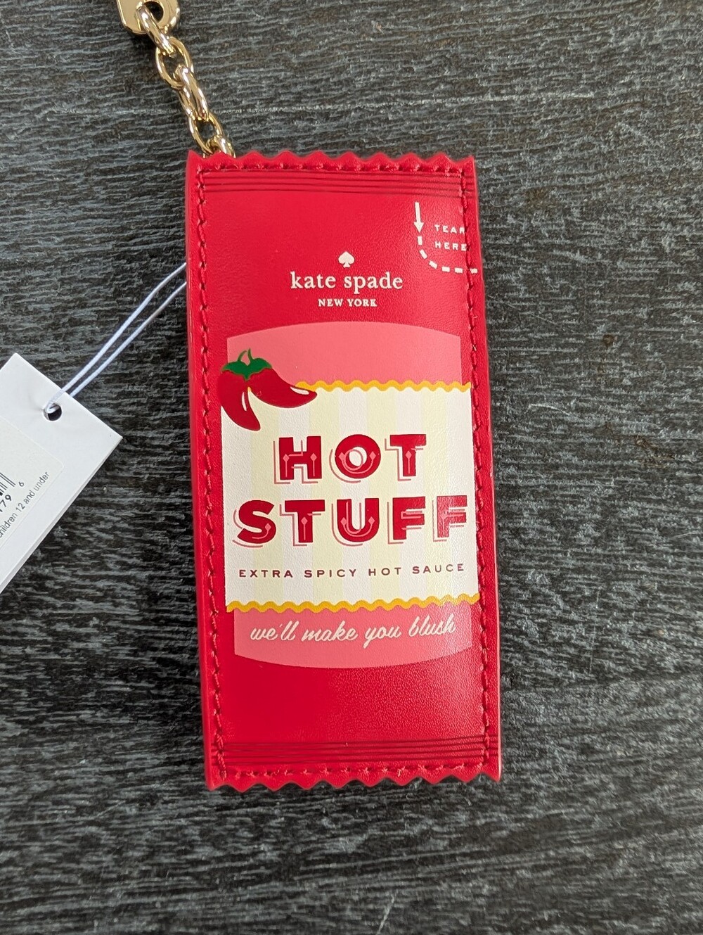 Kate Spade Hot Stuff Keychain NWT - Picture 2 of 7